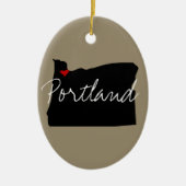 Oregon Keramisch Ornament (Voorkant)