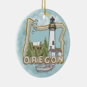 Oregon Lighthouse Ceramic Ornament (Rechts)