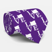 Oregon LOVE State White Stropdas (Opgerold)