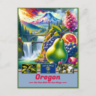 Oregon Majestic Wonders: Natuur & Bezienswaardighe Briefkaart