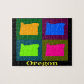 Oregon Map Legpuzzel (Horizontaal)