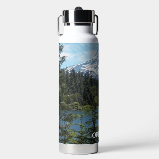 Oregon Mount Hood en Lake Landscape Waterfles (Voorkant)