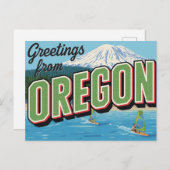 Oregon Mountain Windsurfing Greetings Briefkaart (Voorkant / Achterkant)