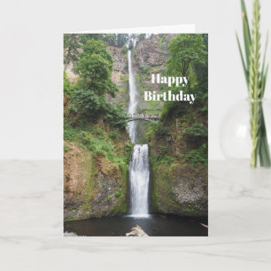 Oregon Multnomah Herfsten Foto Verjaardag Kaart