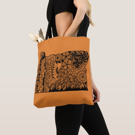 Oregon Oranje Canvas tas (Dichtbij)