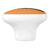 Oregon Oranje ladetrek Keramische Knop (Zijkant)