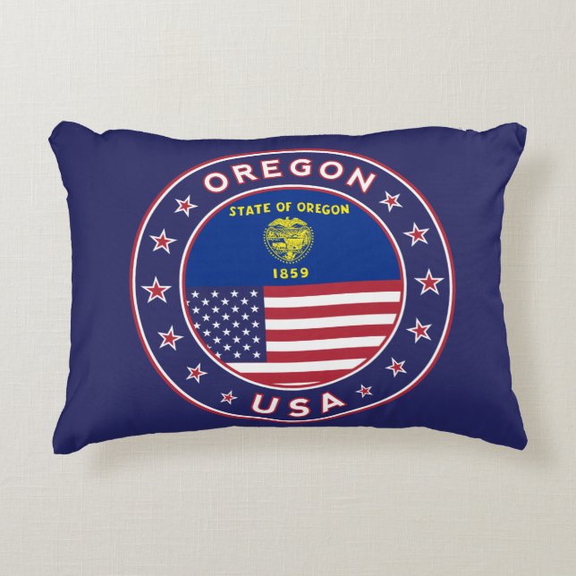 Oregon, Oregon sticker, phone case, tote bag Accent Kussen (Voorkant)
