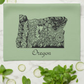 Oregon 'over stove handle' Serviette de cuisine (Plié)