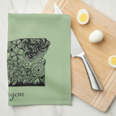 Oregon 'over stove handle' Serviette de cuisine (Quart Plié)