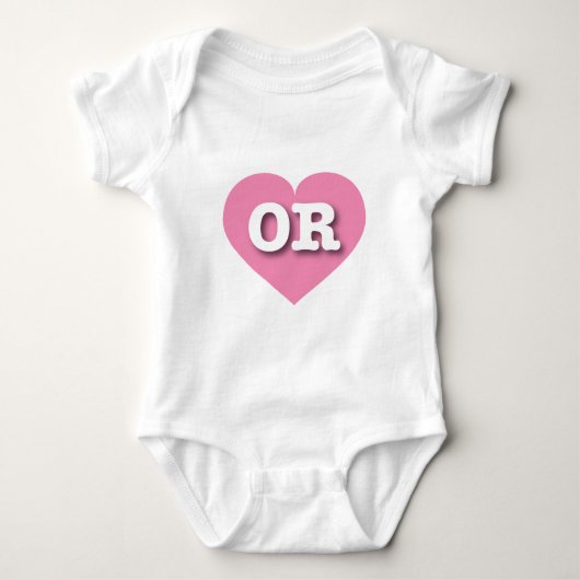 Oregon Pink Heart - Ik hou van OR Romper (Voorkant)