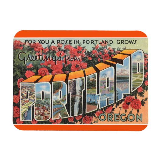 Oregon, Portland Magnet (Horizontal)
