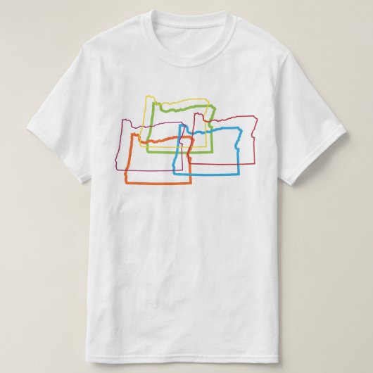 oregon pride blur t-shirt (Design voorkant)