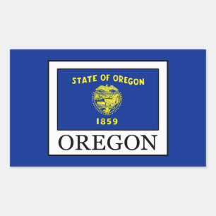 Oregon Rechthoekige Sticker