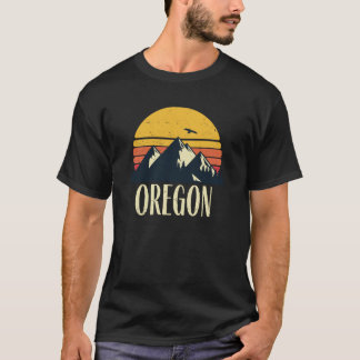 Oregon Retro staatsgebergte T-shirt