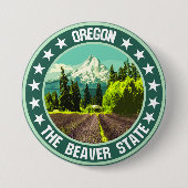 Oregon Ronde Button 7,6 Cm (Voorkant)