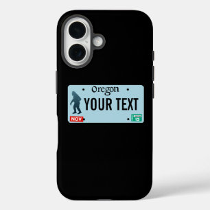 Oregon Sasquatch License Bord iPhone 16 Hoesje