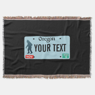 Oregon Sasquatch License Bord Deken