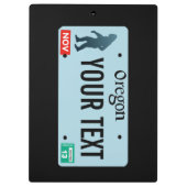 Oregon Sasquatch License Bord Klembord (Achterkant)