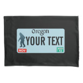 Oregon Sasquatch License Bord Kussensloop (Voorkant)