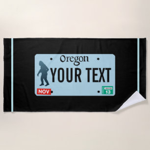 Oregon Sasquatch License Bord Strandlaken