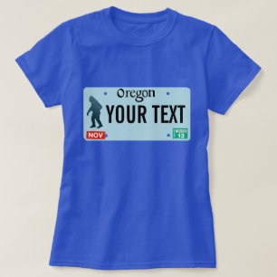 Oregon Sasquatch License Bord T-shirt