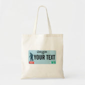 Oregon Sasquatch License Bord Tote Bag (Voorkant)