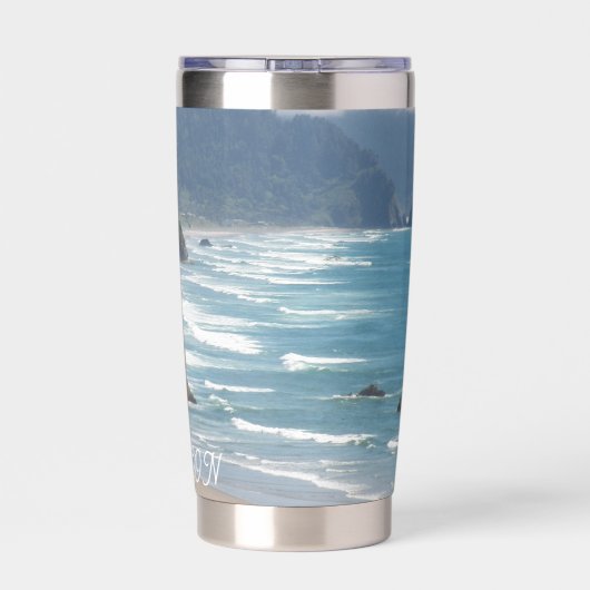 Oregon Schilderachtig kustlandschap Geïsoleerde Drinkbeker (Achterkant)