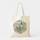 Oregon Shells Vuurtoren Tote Bag (Achterkant)