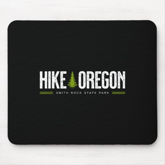 Oregon Smith Rock State Park Hike Tree Retro Graph Muismat (Voorkant)
