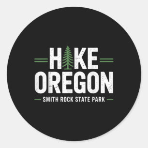 Oregon Smith Rock State Park Wandelen Natuur Boom Ronde Sticker