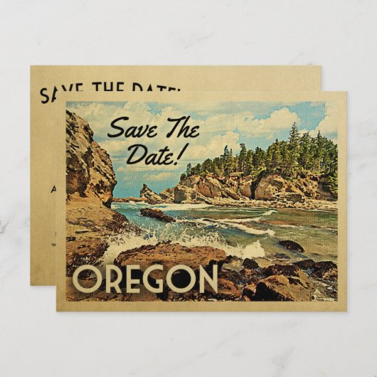 Oregon sparen de Datum  Briefkaarten (Voorkant / Achterkant)