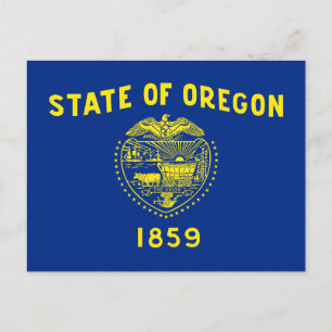 Oregon Staatsvlag Briefkaart