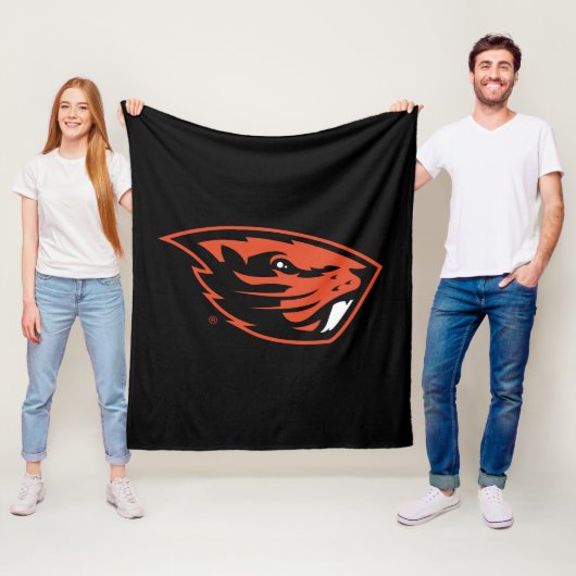 Oregon State Beavers | Beverkop Fleece Deken (In situ)