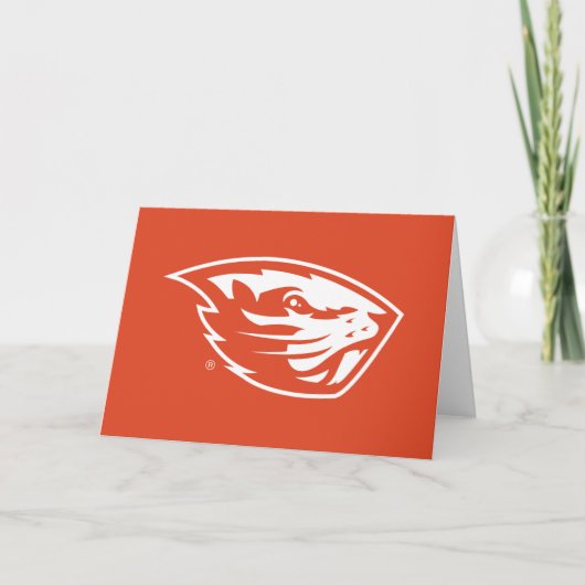 Oregon State Beavers | Beverkop Kaart (Voorkant)