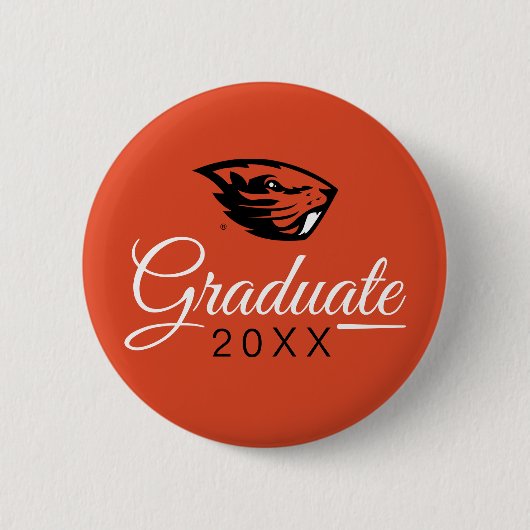 Oregon State Beavers | Beverkop Ronde Button 5,7 Cm (Voorkant)