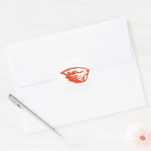 Oregon State Beavers Beverkop Ronde Sticker