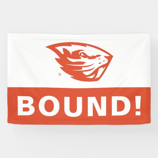 Oregon State Beavers | Beverkop Spandoek (Horizontaal)