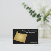 Oregon State Carte de visite Metallic Gold (Debout devant)