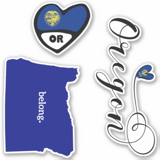 Oregon State, Datablad of Die Cut Sticker (Voorkant)