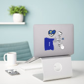 Oregon State, Datablad of Die Cut Sticker (Laptop op bureau)