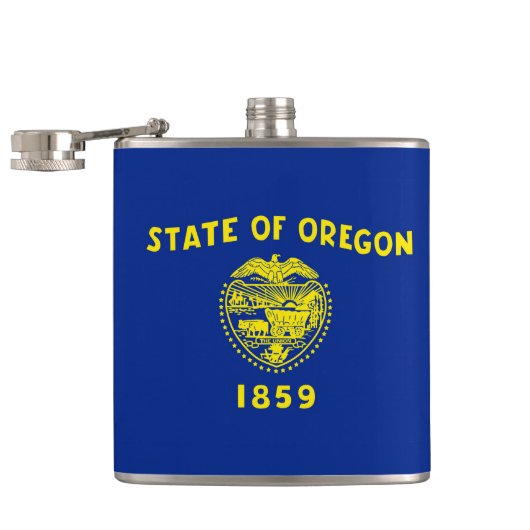Oregon State Flag Design Heupfles (Geopend)