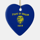 Oregon State Flag Design Keramisch Ornament (Rechts)