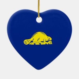 Oregon State Flag Design Keramisch Ornament