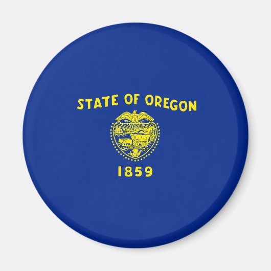 Oregon State Flag Design Magneet (Voorkant)