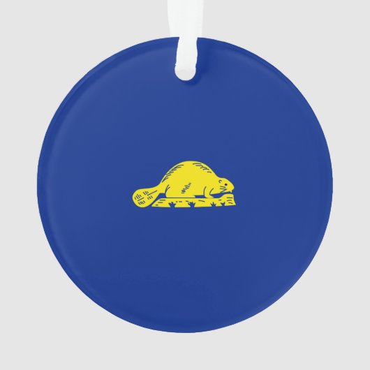 Oregon State Flag Design Ornament (achterkant)