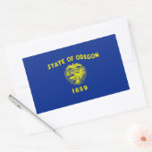 Oregon State Flag Design Rechthoekige Sticker (Envelop)