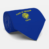 Oregon State Flag Design Stropdas (Opgerold)