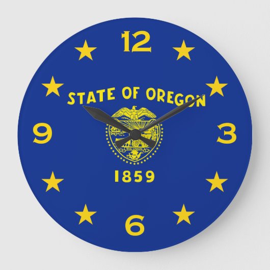 Oregon State Flag op een Grote Klok (Voorkant)