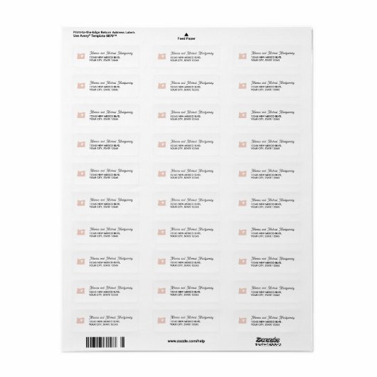 OREGON State Map met hart - ELKE KLEUR Etiket (Full Sheet)