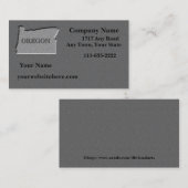 Oregon State Visitekaartje gesneden steen look (Voorkant / Achterkant)